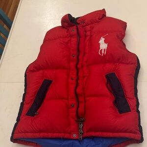 Polo by Ralph Lauren Red Puffer Vest